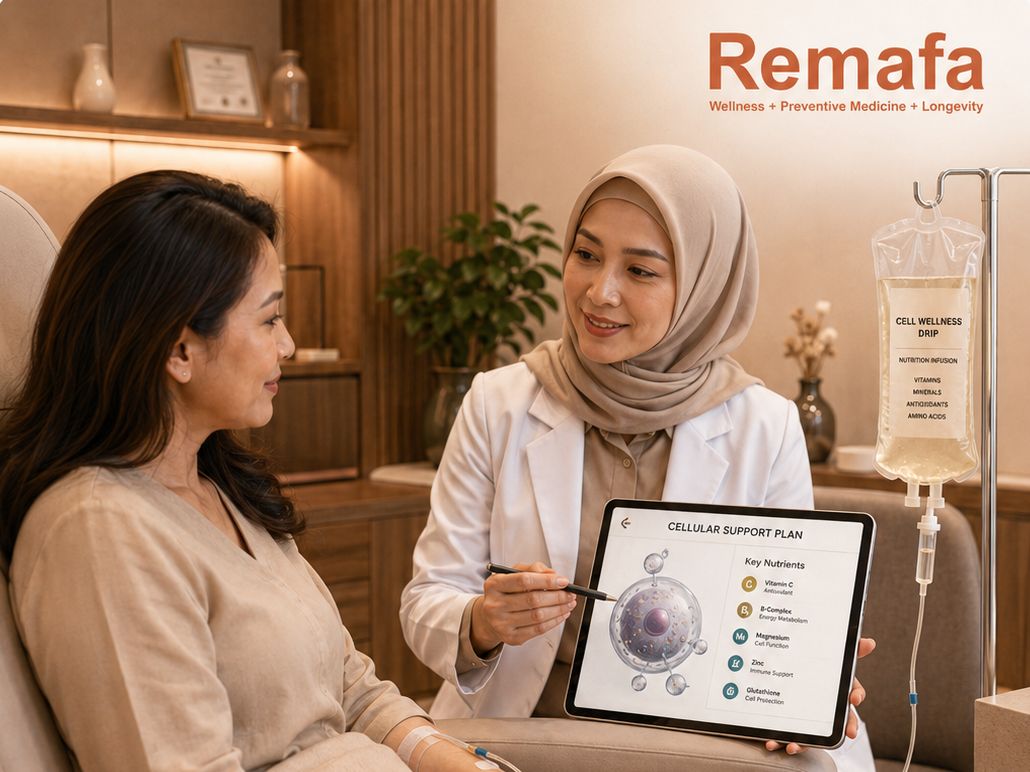 Ilustrasi layanan Cell Wellness Drip