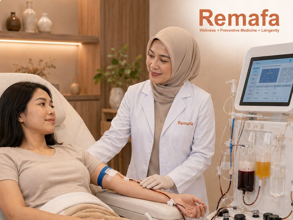 Ilustrasi layanan Ozonated EBOO – Apheresis